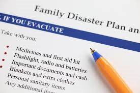 picture of a family disaster plan