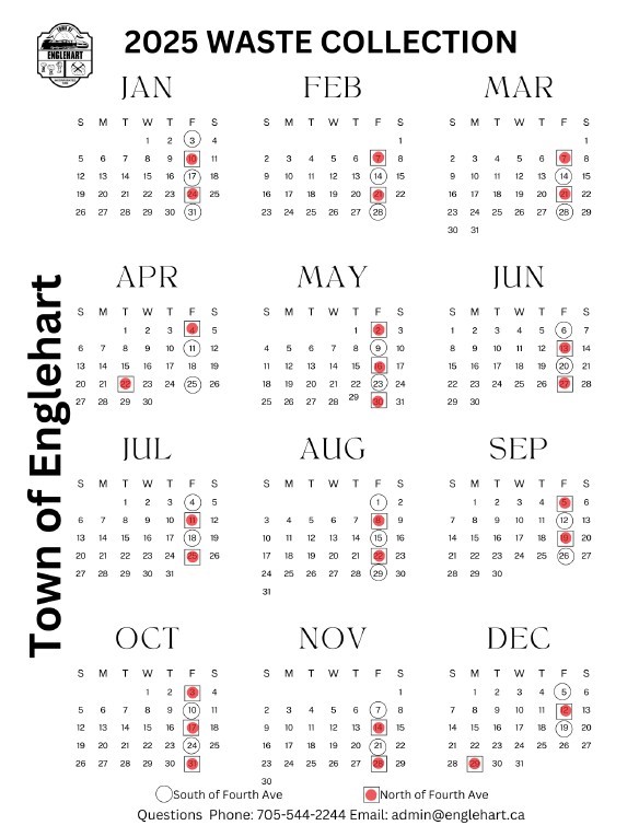 2025 Waste Collection Schedule