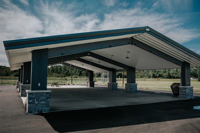Ball field pavilion