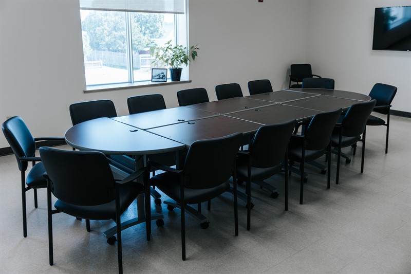 Boardroom table and chairs
