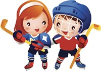 cartoon hockey players