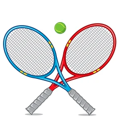 Tennis racquets clip art